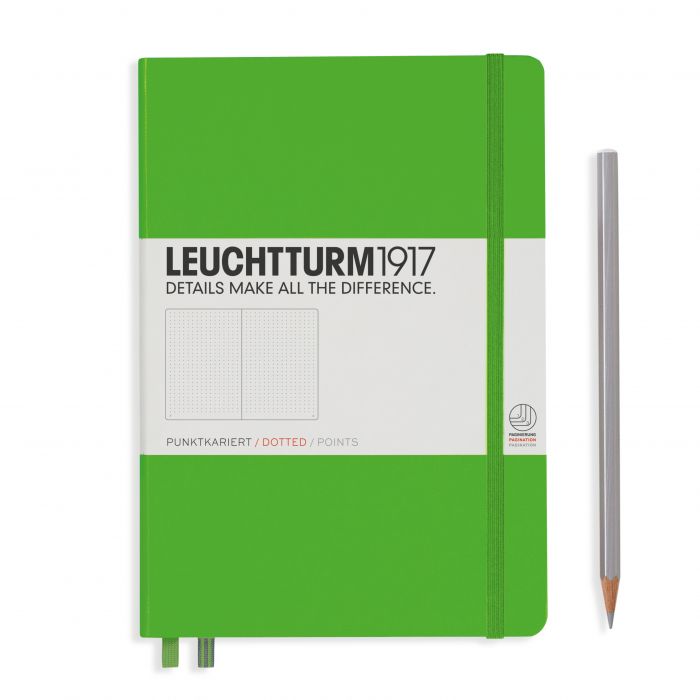 Herinnering beloning Bezienswaardigheden bekijken Leuchtturm1917 Notitieboek Fresh Green- Medium - Puntjes