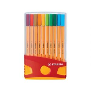 fineliner-stabilo-point-88-colorparade-antraciet-oranje-box-a-20-kleuren-10929352