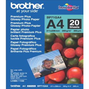 inkjetpapier-brother-bp-71-a4-glans-260gr-20-vel-129001