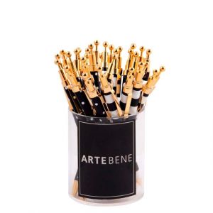 balpen-artebene-met-gouden-afwerking-zwart-wit-1397570