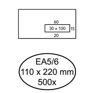 envelop-quantore-ea5-6-110x220mm-venster-30x100mm-rechts-zelfklevend-doos-500-stuks-180515