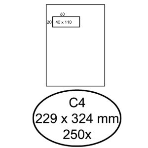 envelop-quantore-c4-229x324mm-venster-40x110mm-links-zelfklevend-doos-250-stuks-181460