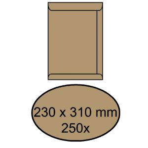 envelop-230x310mm-bruin-zelfklevend;-90-grams-doos-a-250-stuks-183015
