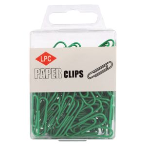 paperclip-28mm-groen-geplastificrd;-ds-100st-315154