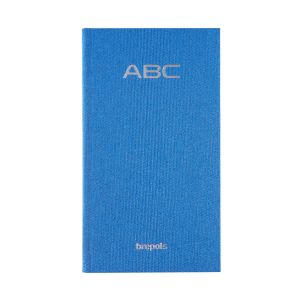 Adresboek A6 Nature blauw Brepols
