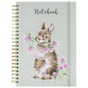 notitieboek-a4-rabbit-head-clover-heels-wrendale-11207446