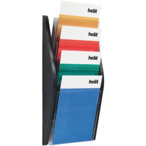 folderhouder-helit-wand-4x-a4-zwart-506327