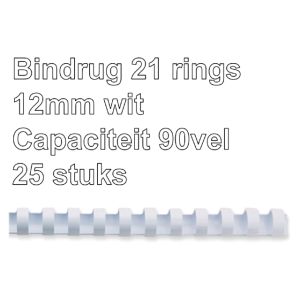bindrug-gbc-21-rings-12mm-wit;-doos-25st-capaciteit-90-vel-535145