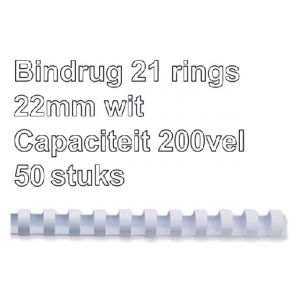 bindrug-fellowes-22mm-21rings-a4-wit-535790