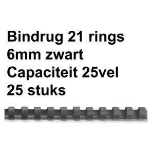 bindrug-fellowes-21-rings-6mm-zwart;-doos-25st-capaciteit-25-vel-537751