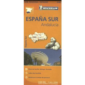 Michelin Wegenkaart 578 Spanje Zuid - Andalucía