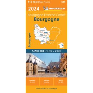 Michelin Wegenkaart 519 Bourgogne