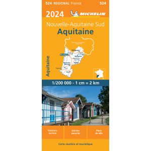 Michelin Wegenkaart 524 Aquitaine 2024