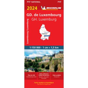Michelin Wegenkaart 717 GH Luxemburg 2024