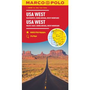 Marco Polo Wegenkaart USA West
