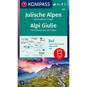 KOMPASS Wanderkarte Julische Alpen, Nationalpark Triglav, Alpi Giulie 1:25 000