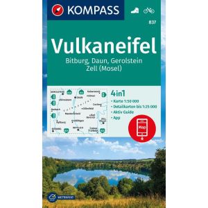 Kompass WK837 Vulkaneifel, Bitburg, Daun, Gerolstein, Zell (Mosel)