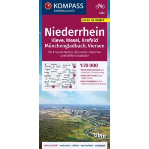 Kompass FK3323 Fietskaart Niederrhein