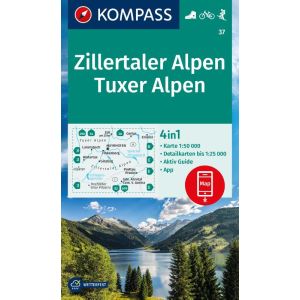 Kompass WK37 Zillertaler Alpen, Tuxer Alpen