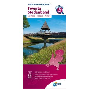 Wandelregiokaart Twente Stedenband / Enschede, Hengelo, Almelo