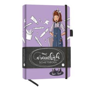 CreaChick Schetsboek Lila