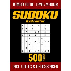 Sudoku Medium - Jumbo Editie - 500 Puzzels - Incl. Uitleg en Oplossingen