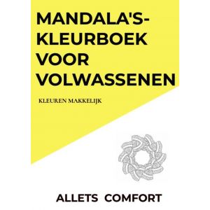 Mandala‘s-kleurboek voor volwassenen-Kleuren Makkelijk-A5 Mini- Allets Comfort