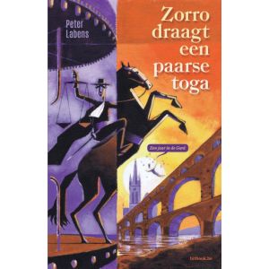 Zorro draagt een paarse toga