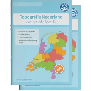 Topografie Nederland Leer- en oefenboeken Set (1 en 2)