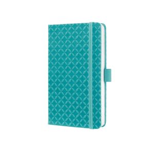 notitieboek-sigel-jolie-flair-a6-hardcover-gelinieerd-aqua-groen-11226633
