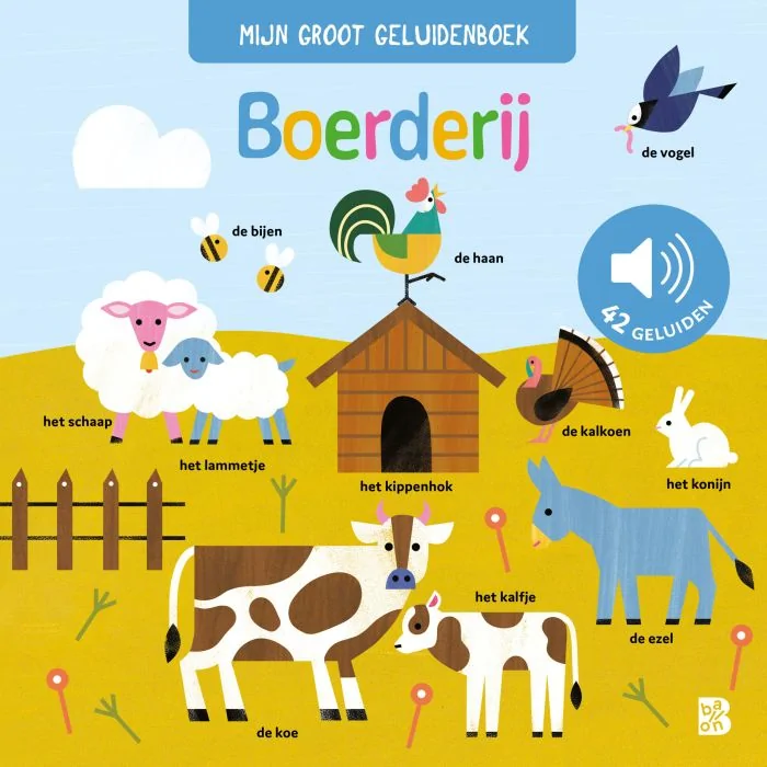 mijn groot geluidenboek boerderij