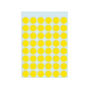 etiket-herma-1854-rond-12mm-fluor-geel-240stuks-818001
