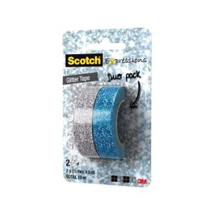 plakband-3m-scotch-expressions-glitter-duopack-silver-blue-961228